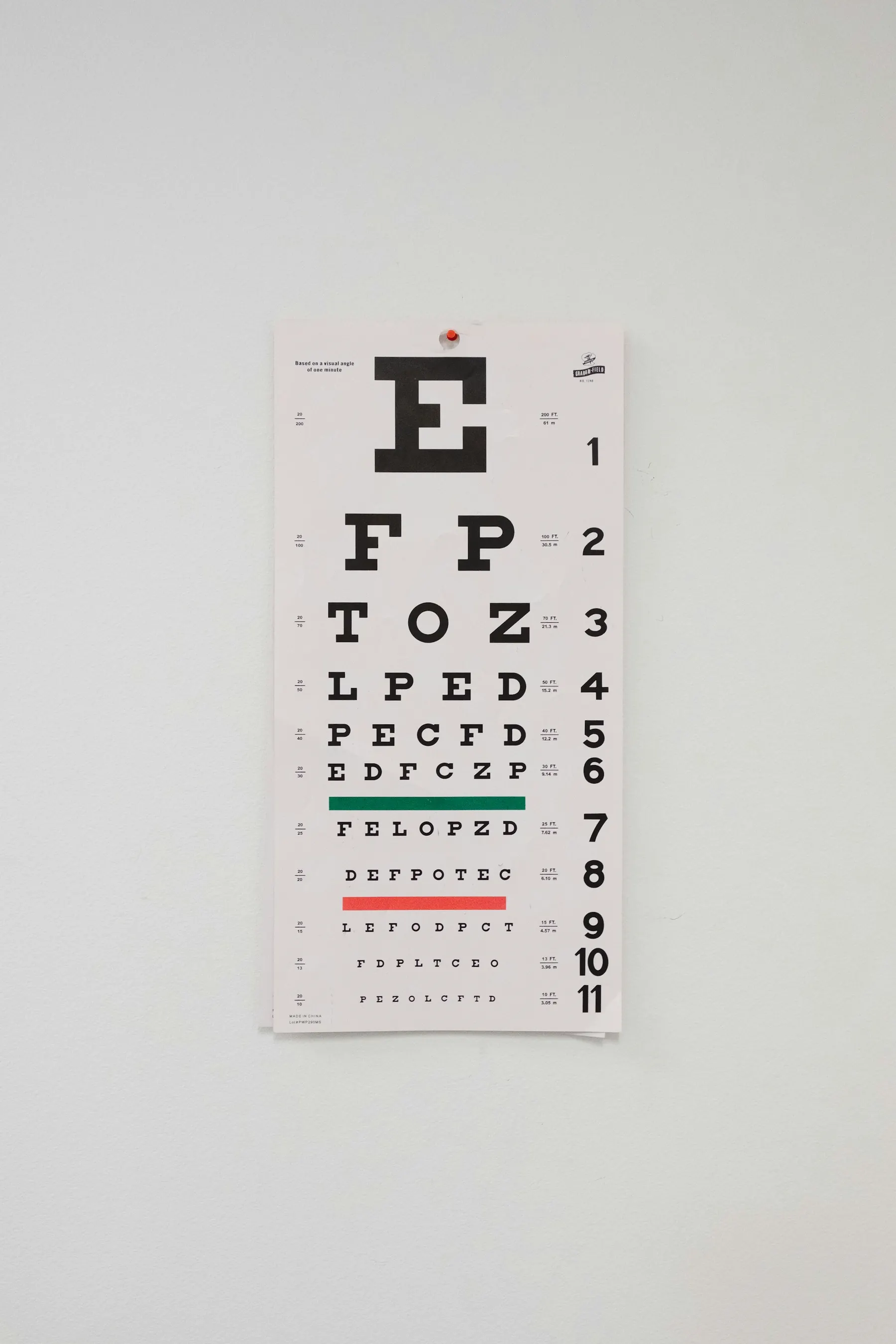 A patient undergoing a comprehensive medical eye test